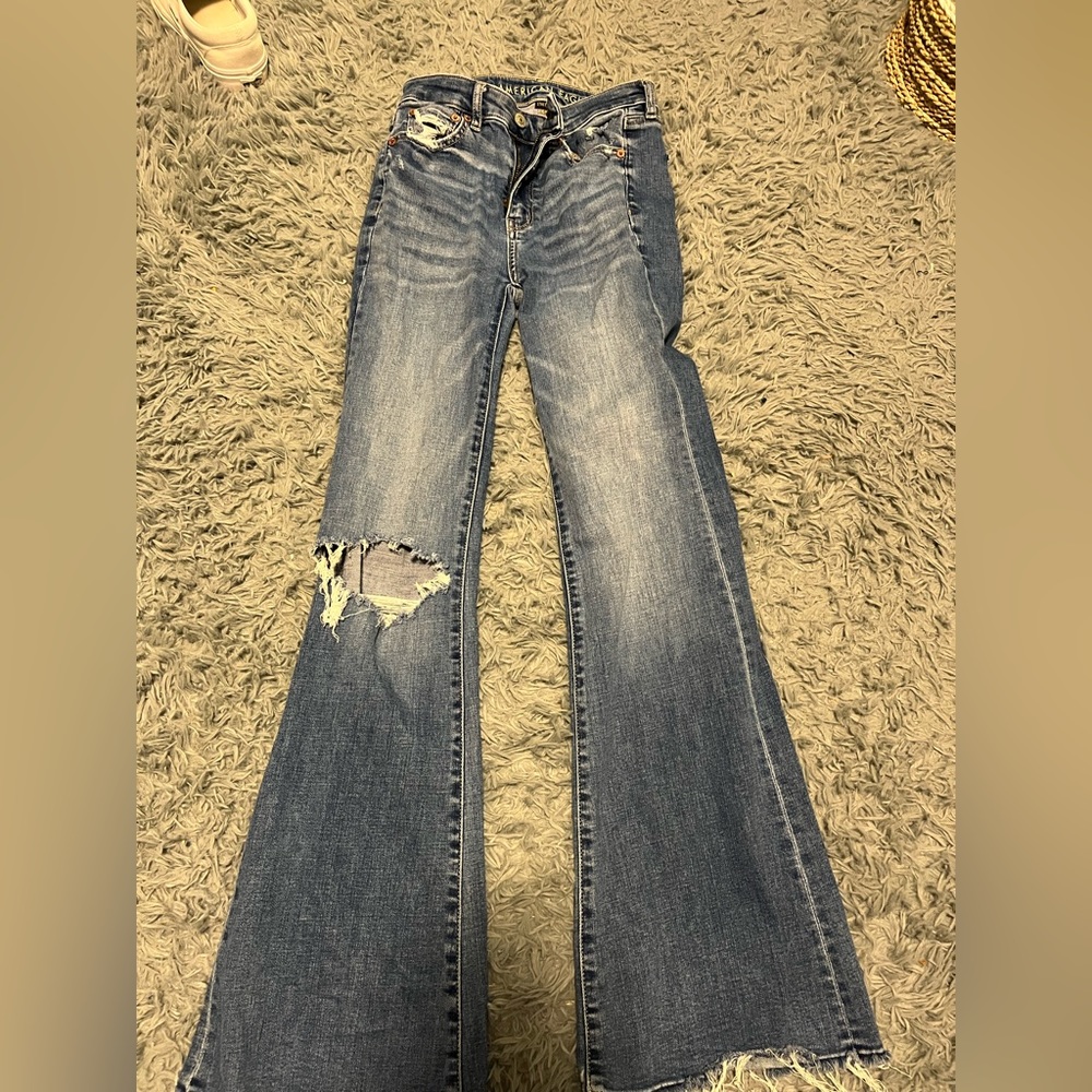 american eagle flare jeans